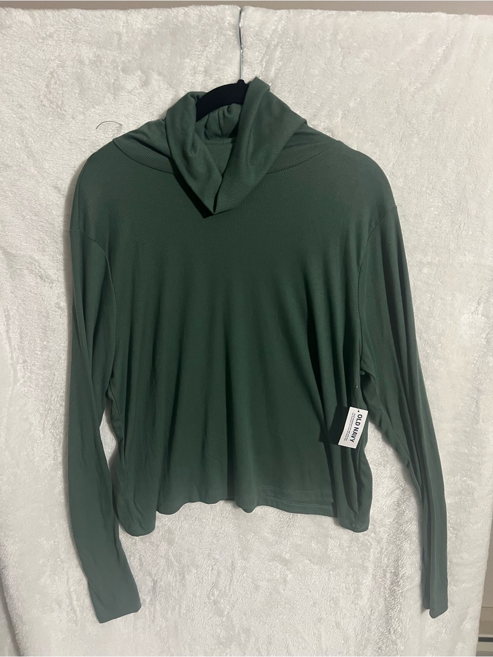 Old Navy Forest Green Lightweight Cowl Neck Sweater